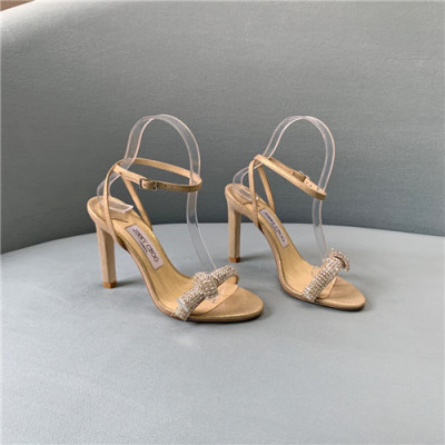 Jimmy Choo 2021 Women's Leather High Heel Sandal,JIMS0103 - 지미츄 2021 여성용 레더 하이힐 샌들,Size(225-250),베이지