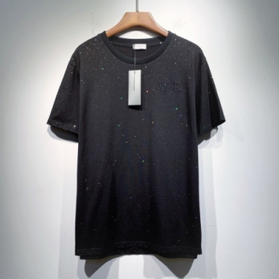 Dior  Mm/Wm Casual Crew-neck Short Sleeved Tshirts Black - 디올 2021 남/녀 캐쥬얼 크루넥 반팔티 Dio01258x Size(s - 2xl) 블랙