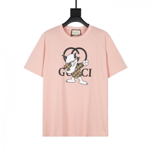 Gucci  Mm/Wm Logo Short Sleeved Tshirts Ivory - 구찌 2021 남/녀 로고 반팔티 Guc03764x Size(xs - l) 핑크