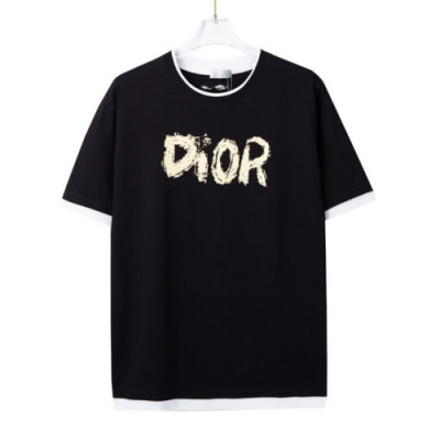 Dior  Mm/Wm Casual Crew-neck Short Sleeved Tshirts Black - 디올 2021 남/녀 캐쥬얼 크루넥 반팔티 Dio01263x Size(xs - l) 블랙