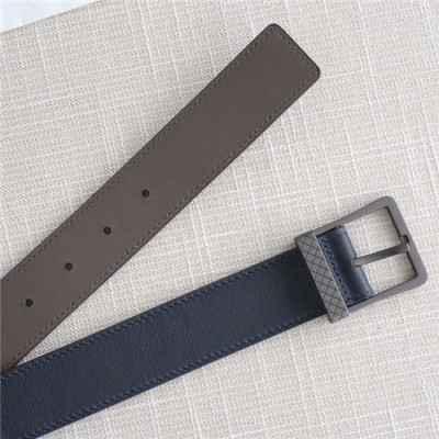 Bottega Veneta 2021 Men's Leather Belt,3.5cm,BOTBT0045 - 보테가베네타 2021 남성용 레더 벨트,3.5cm,블랙