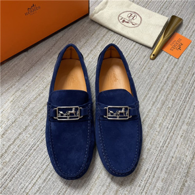 Hermes 2021 Men's Leather Loafer,HERS0475 - 에르메스 2021 남성용 레더 로퍼,Size(240-270),네이비