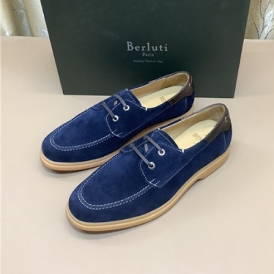 Berluti 2021 Men's Leather Derby Shoes,BERTS0260 - 벨루티 2021 남성용 레더 더비슈즈,Size(240-270),네이비