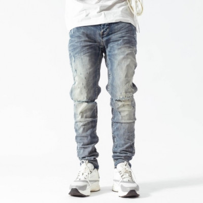 Amiri  Mens Trendy Denim Pants Blue - 아미리 2021 남성 트렌디 데님 팬츠 Ami0219x Size(29 - 38) 블루