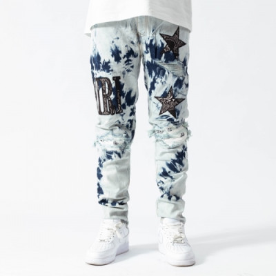 Amiri  Mens Trendy Denim Pants Blue - 아미리 2021 남성 트렌디 데님 팬츠 Ami0224x Size(29 - 38) 블루