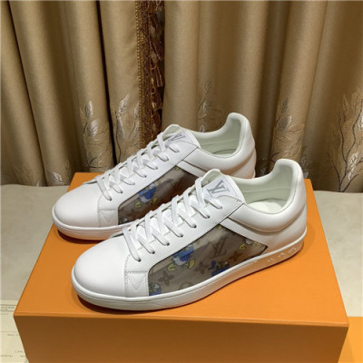 Louis Vuitton 2021 Men's Leather Sneakers,LOUS2094 - 루이비통 2021 남성용 레더 스니커즈,Size(240-270),화이트