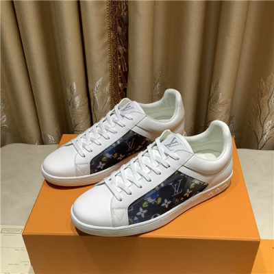 Louis Vuitton 2021 Men's Leather Sneakers,LOUS2095 - 루이비통 2021 남성용 레더 스니커즈,Size(240-270),화이트