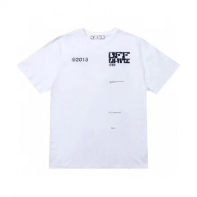 Off-white  Mm/Wm Printing Logo Crew - neck Cotton Short Sleeved Tshirts White - 오프화이트 2021 남/녀 프린팅 로고 코튼 반팔티 Off0746x Size(s - xl) 화이트