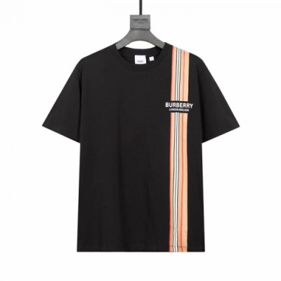 Burberry  Mm/Wm Logo Cotton Short Sleeved Tshirts Black - 버버리 2021 남/녀 로고 코튼 반팔티 Bur03984x Size(xs - l) 블랙