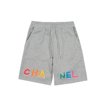 Chanel  Mens Logo Casual Training Half Pants Gray - 샤넬 2021 남성 캐쥬얼 트레이닝 반바지 Cnl0712x Size(xs - l) 그레이