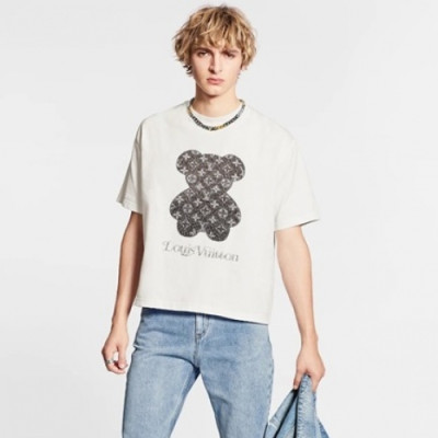 Louis vuitton  Mm/Wm Logo Short Sleeved Tshirts White - 루이비통 2021 남/녀 로고 반팔티 Lou02984x Size(xs - l) 화이트