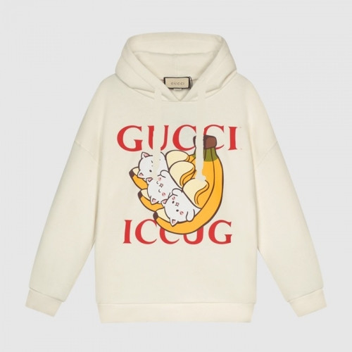 Gucci  Mm/wm Logo Casual Oversize Cotton Hoodie Ivory - 구찌 2021 남/녀 로고 캐쥬얼 오버사이즈 코튼 후드티 Guc03796x Size(s - l) 아이보리