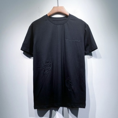 Chrome hearts  Mens Logo Casual Short Sleeved Tshirts Black - 크롬하츠 2021 남성 로고 캐쥬얼 반팔티 Chr0384x Size(s - 2xl) 블랙