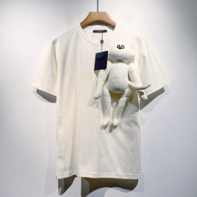 Louis vuitton  Mm/Wm Logo Short Sleeved Tshirts White - 루이비통 2021 남/녀 로고 반팔티 Lou02995x Size(s - 2xl) 화이트