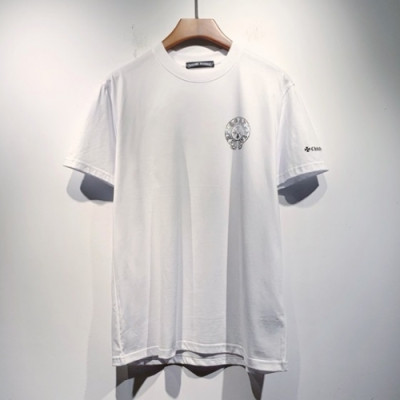 Chrome hearts  Mens Logo Casual Short Sleeved Tshirts White - 크롬하츠 2021 남성 로고 캐쥬얼 반팔티 Chr0389x Size(m - 2xl) 화이트