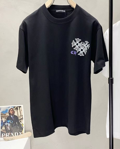 크롬하츠 남성 라운드 반팔티 - Chrom Hearts Mens Round Tshirt - chc0390x