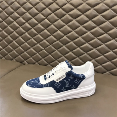 Louis Vuitton 2021 Men's Leather Sneakers,LOUS2113 - 루이비통 2021 남성용 레더 스니커즈,Size(240-270),화이트