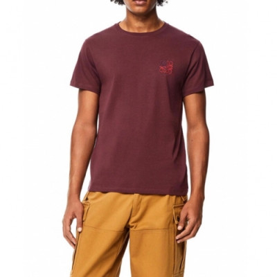 Loewe  Mens Smile Short Sleeved Tshirts Burgundy - 로에베 2021 남성 폴로 반팔티 Loe0445x Size(s - 2xl) 버건디