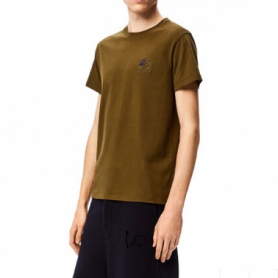 Loewe  Mens Smile Short Sleeved Tshirts Burgundy - 로에베 2021 남성 폴로 반팔티 Loe0446x Size(s - 2xl) 카멜