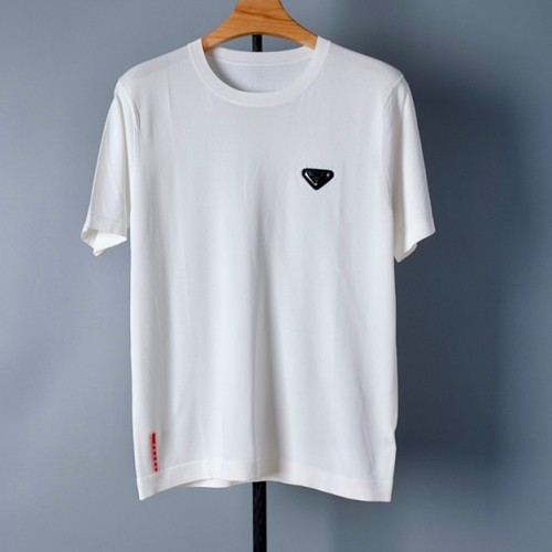 Prada  Mens Basic Logo Short Sleeved Tshirts White - 프라다 2021 남성 베이직 로고 폴로 반팔티 Pra02306x Size(m - 3xl) 화이트