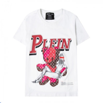 Philipp-plein  Mens Logo Cotton Short Sleeved Tshirts White - 필립플레인 2021 남성 로고 코튼 반팔티 Phi0146x Size(s - 2xl) 화이트