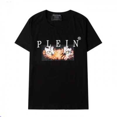 [매장판]Philipp-plein  Mens Logo Cotton Short Sleeved Tshirts Black - 필립플레인 2021 남성 로고 코튼 반팔티 Phi0147x Size(s - 2xl) 블랙