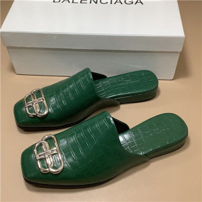 Balenciaga 2021 Men's Leather Mule,BALS0248 - 발렌시아가 2021 남성용 레더 물,Size(240-270),그린