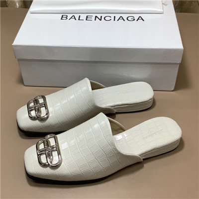 Balenciaga 2021 Men's Leather Mule,BALS0249 - 발렌시아가 2021 남성용 레더 물,Size(240-270),화이트