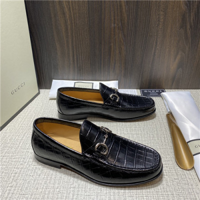 Gucci 2021 Men's Leather Loafer,GUCS1580 - 구찌 2021 남성용 레더 로퍼,Size(240-270),블랙