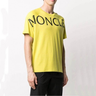 [매장판]Moncler  Mens Logo Crew-neck Short Sleeved Tshirts - 몽클레어 2021 남성 로고 크루넥 반팔티 Moc02206x Size(s - xl) 옐로우