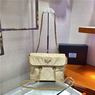 [프라다]Prada 2021 Women's Nylon Cross Bag,25cm,21BD620,PRAB0433 - 프라다 2021 여성용 나일론 크로스백,25cm,베이지