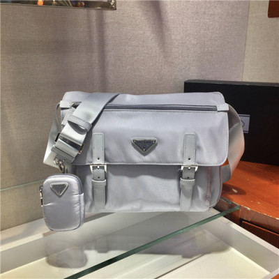 [프라다]Prada 2021 Women's Nylon Cross Bag,30cm,1BD671,PRAB0439 - 프라다 2021 여성용 나일론 크로스백,30cm,블루