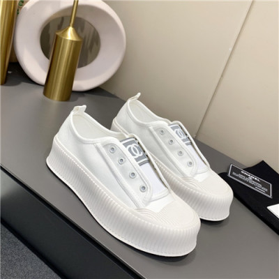 Chanel 2021 Women's Canvas Sneakers,CHAS0646 - 샤넬 2021 여성용 캔버스 스니커즈,Size(225-250),화이트