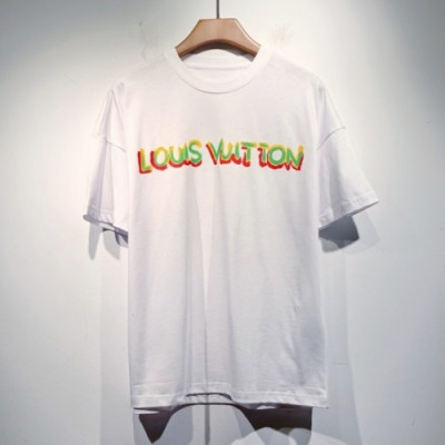 Louis vuitton  Mm/Wm Logo Short Sleeved Tshirts White - 루이비통 2021 남/녀 로고 반팔티 Lou03351x Size(s - 2xl) 화이트