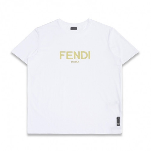 Fendi  Mm/Wm Logo Casual Short Sleeved Tshirts White - 펜디 2021 남/녀 로고 캐쥬얼 코튼 반팔티 Fen01001x Size(xs - l) 화이트