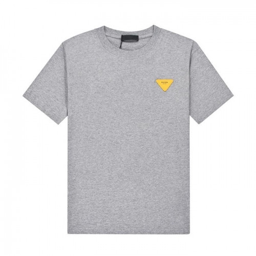 Prada   Mm/Wm Basic Logo Short Sleeved Tshirts Gray - 프라다 2021 남/녀 베이직 로고 반팔티 Pra02317x Size(s - xl) 그레이