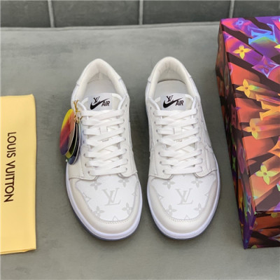 Louis Vuitton 2021 Men's Leather Sneakers,LOUS2158 - 루이비통 2021 남성용 레더 스니커즈,Size(240-270),화이트