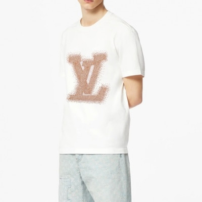 Louis vuitton  Mm/Wm Logo Short Sleeved Tshirts White - 루이비통 2021 남/녀 로고 반팔티 Lou03367x Size(xs - l) 화이트