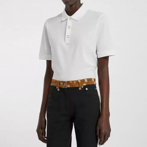Burberry  Womens Logo Cotton Short Sleeved Tshirts White - 버버리 2021 여성 로고 코튼 반팔티 - bur4020x