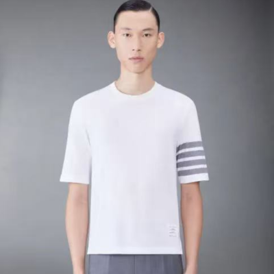 Thom Browne  Mens Casual Short Sleeved Tshirts Blue - 톰브라운 남성 캐쥬얼 반팔티 Tho01304x Size(0 - 5) 화이트