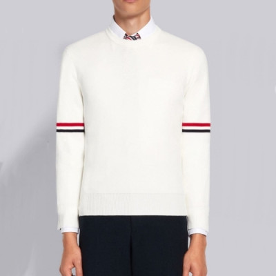 Thom Browne  Mm/Wm Strap Crew-neck Wool Sweaters White - 톰브라운 2021 남/녀 스트랩 크루넥 울 스웨터 Thom01333x Size(1- 4) 화이트