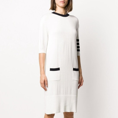 톰브라운 여성 라운드 원피스 - Thom Browne Womens Strap One-piece s- tho1335x