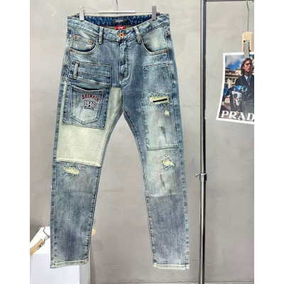 Balmain Mens Trendy Denim Pants Blue - 발망  남성 트렌디 데님 팬츠 Bal0247x Size(29 - 38) 블루