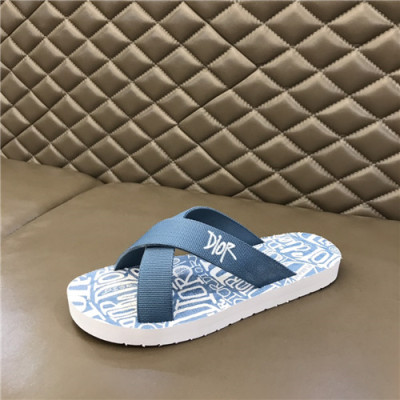 Dior 2021 Men's Canvas Slippers,DIOS0432 - 디올 2021 남성용 캔버스 슬리퍼,Size(240-270),블루