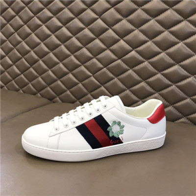 Gucci 2021 Mn/Wn Leather Sneakers,GUCS1596- 구찌 2021 남여공용 레더 스니커즈,Size(225-270),화이트