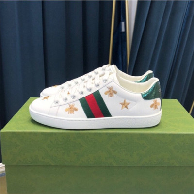 Gucci 2021 Mn/Wn Leather Sneakers,GUCS1602 - 구찌 2021 남여공용 레더 스니커즈,Size(225-270),화이트