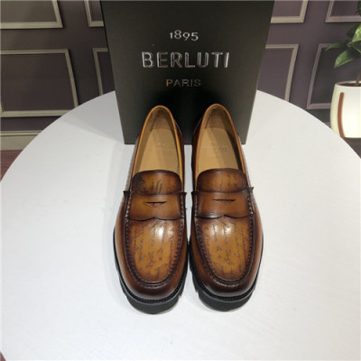 Berluti 2021 Men's Leather Loafer,BERTS0269 - 벨루티 2021 남성용 레더 로퍼,Size(240-270),브라운