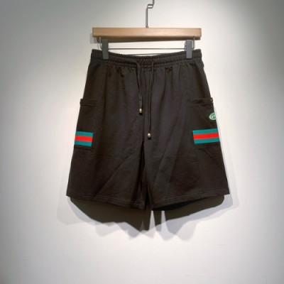 Gucci  Mens Initial Logo Vintage Casual Half Pants Black - 구찌 2021 남성 이니셜 로고 빈티지 캐쥬얼 반바지 Guc03862x Size(s - 2xl) 블랙