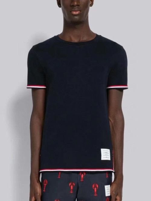 Thom Browne  Mens Casual Short Sleeved Tshirts Navy - 톰브라운 2023 남성 캐쥬얼 반팔티 Thom01343x Size(0 - 4) 네이비