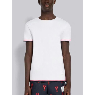 Thom Browne  Mens Casual Short Sleeved Tshirts White - 톰브라운 2023 남성 캐쥬얼 반팔티 Thom01344x Size(0 - 4) 화이트